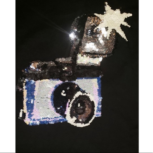 📌MARKUS LUPFER Sequin Camera Natalie Sweater - Picture 2 of 5